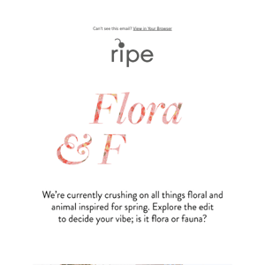 Shop The Edit | Flora & Fauna