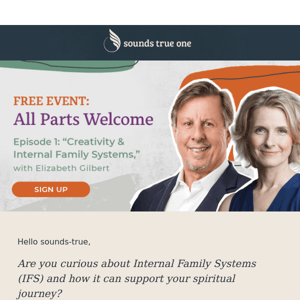 [FREE EVENT] Elizabeth Gilbert on “Creativity & Internal Family Systems”