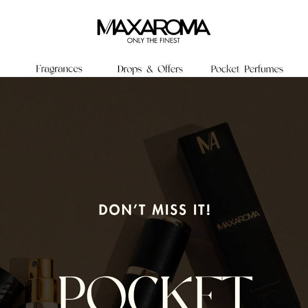 Get UP TO 45% OFF Pocket Perfumes