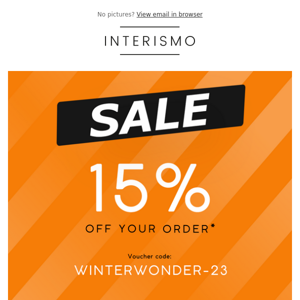 ⏰ Today only! 15% OFF with our voucher code "WINTERWONDER-23"!