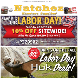 Labor Day Huk Deals!