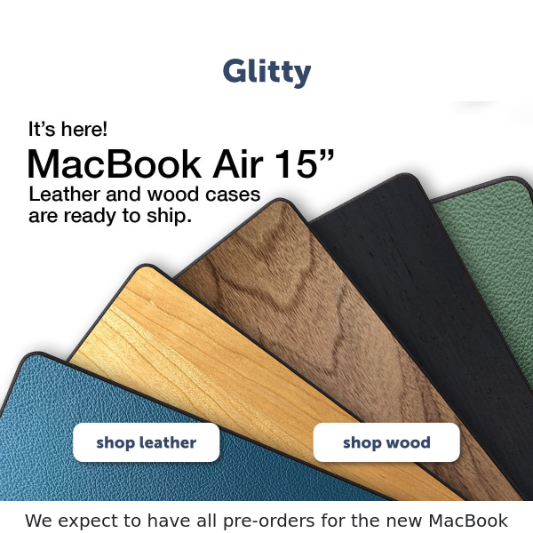 MacBook Air 15" cases are here!