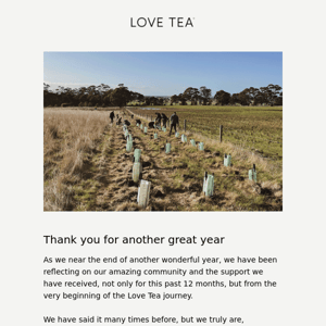 Thank you from Love Tea