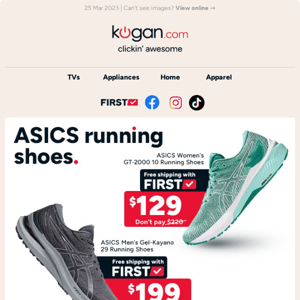 🏃 ASICS Gel-Kayano 29 running shoes $199 (Don't pay $269.99 at another store)