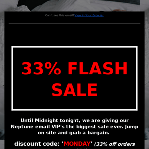 🚨 Flash 33% SALE 🚨 until midnight tonight. We do this every now and then :)