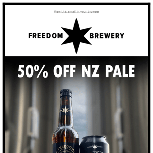 50% Off NZ Pale Ale - This Week Only!