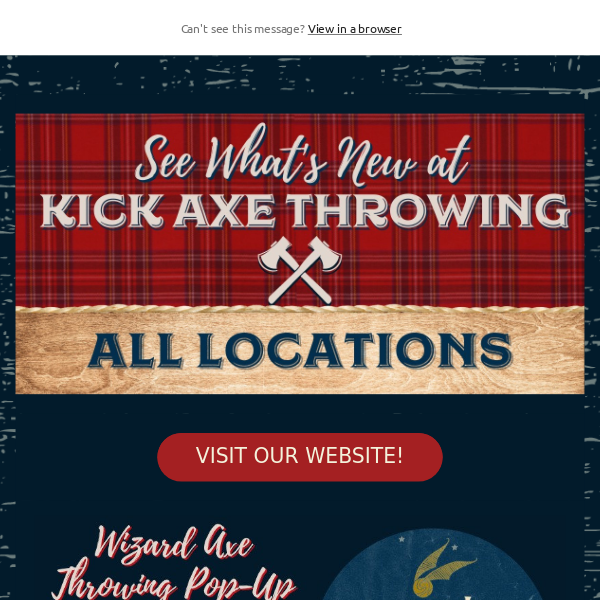 ⚡️Wizard Axe Throwing, Valentine's Day & More! Check It Out! 🪓