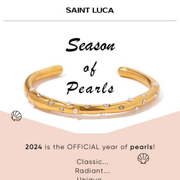 A season of pearls is here 🐚