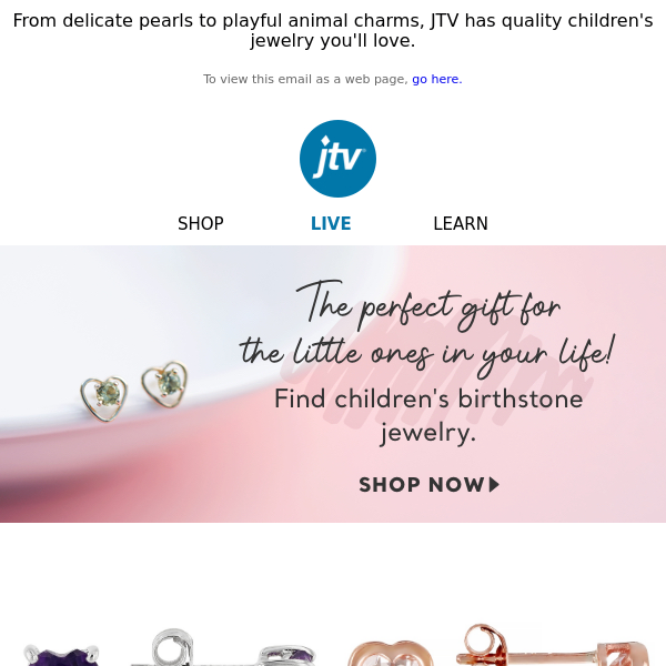 Find great deals on children's jewelry for your little ones.