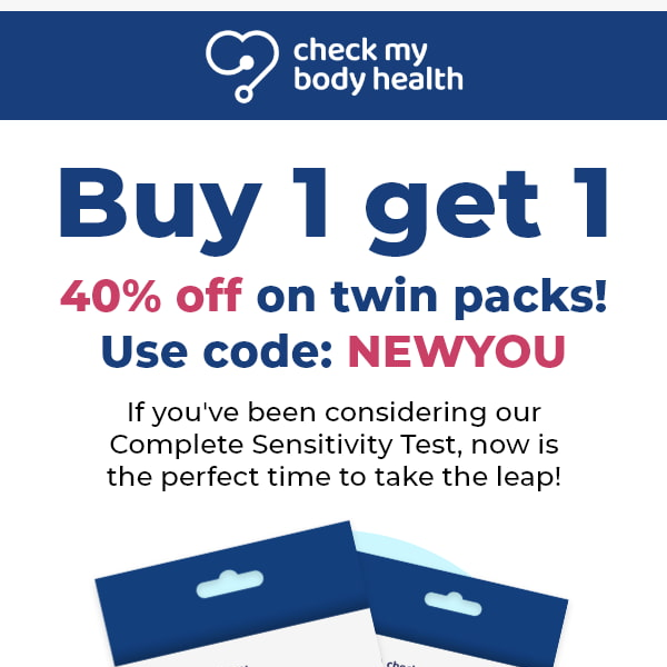 BOGO 40% Off Twin Packs!