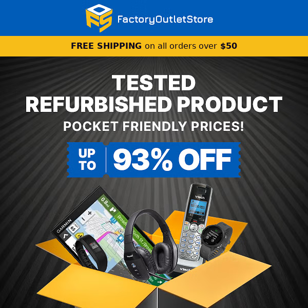 Hi  , Checkout Certified Refurbished Products - Up to 93% OFF