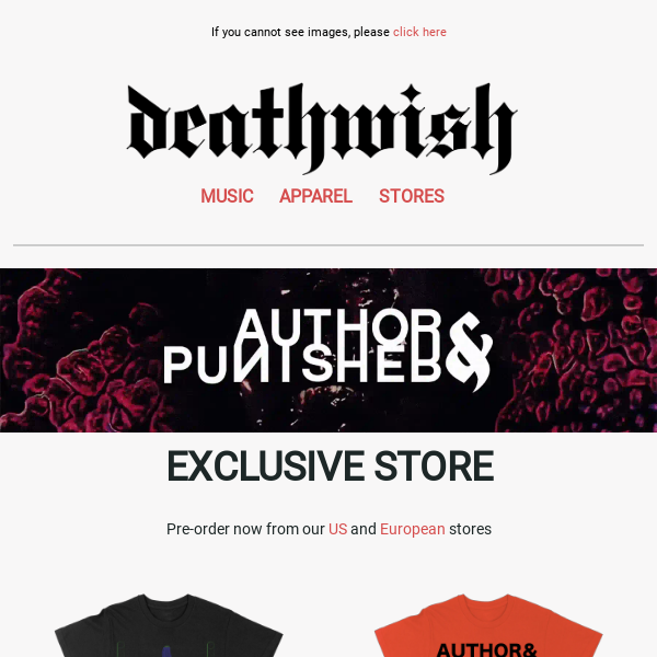 💀 Author & Punisher Store, Full Of Hell /  Nothing Vinyl, Shelter Pre-order & more!