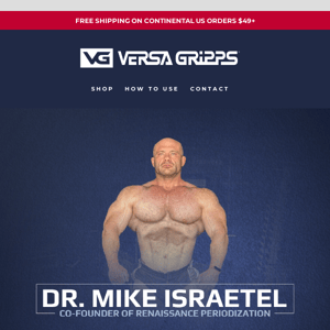 Catch Versa Gripps & Dr. Mike Israetel at Arnold Sports Festival, Booth #651!