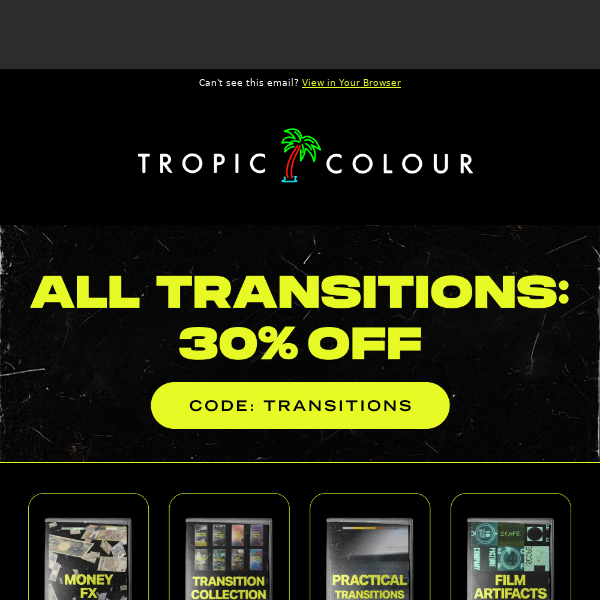 30% OFF All Transitions!
