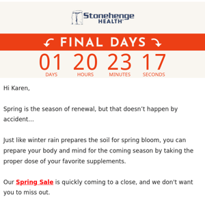 🌦️ Don’t miss out on spring savings (Ends soon)