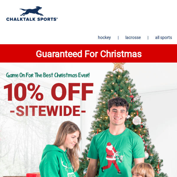 10% Off Site-wide + Guaranteed for Christmas