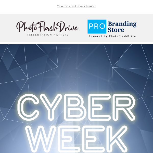 HUGE 50% Savings - Cyber Week Begins!