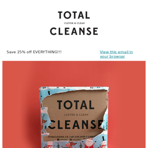 🎁 Unwrap an Early Boxing Day Deal from Total Cleanse 🎁