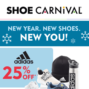 25% off adidas shoes & accessories