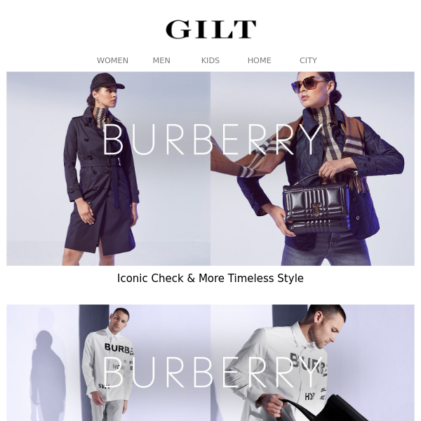 Shop Burberry's Iconic Check Style & More. (Now.) - Gilt Groupe