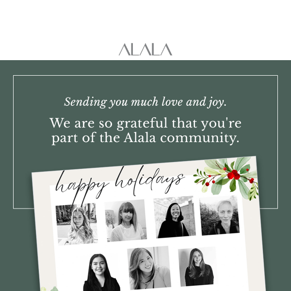 Happy Holidays: From our family to yours