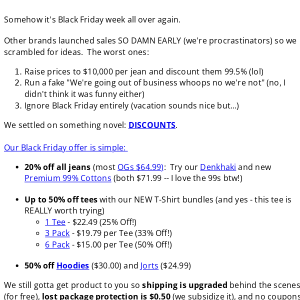 Founder Note: The Worst Black Friday Ideas