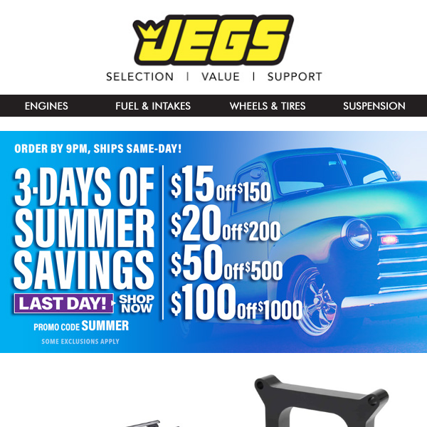 JEGS Coupon Codes → 45 off (7 Active) June 2022
