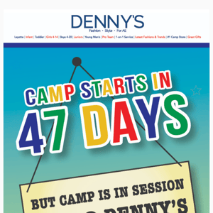Camp Starts In 47 DAYS!
