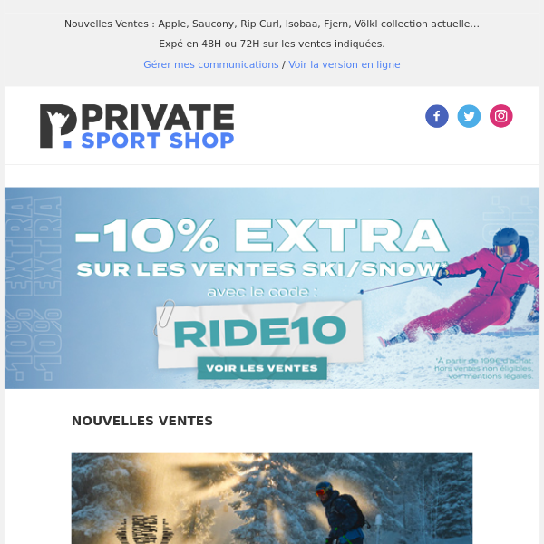 ❆ Ski & Snow ❆ Une offre qui va vous faire rider !