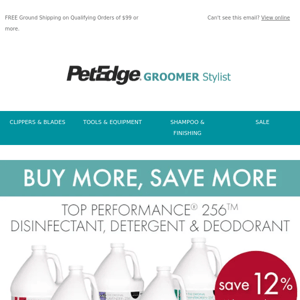 New low case prices on our popular disinfectants