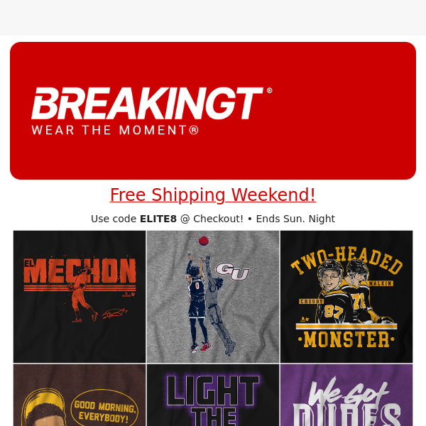 FREE SHIP WEEKEND! New Shirts for March Madness, NWSL Season & More! 💯