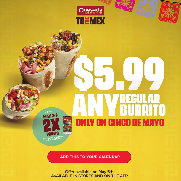 Check out the exclusive 🌯 Burrito Offer!