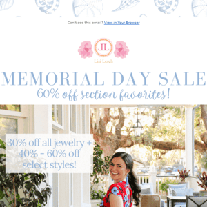 60% OFF During our Memorial Day Sale Weekend Event!