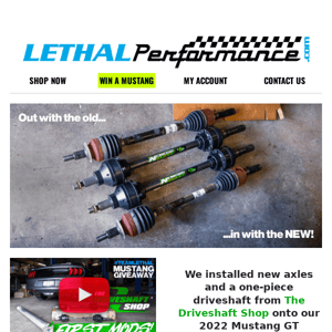 👉 NEW DSS axles... and they could be yours PLUS $10,000 cash!
