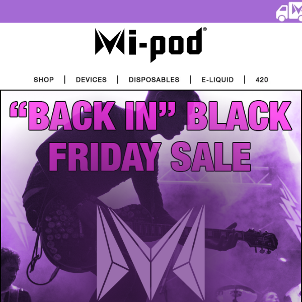 Mi-Pod Online | Back in Black Friday Sale | Rockin' Deals