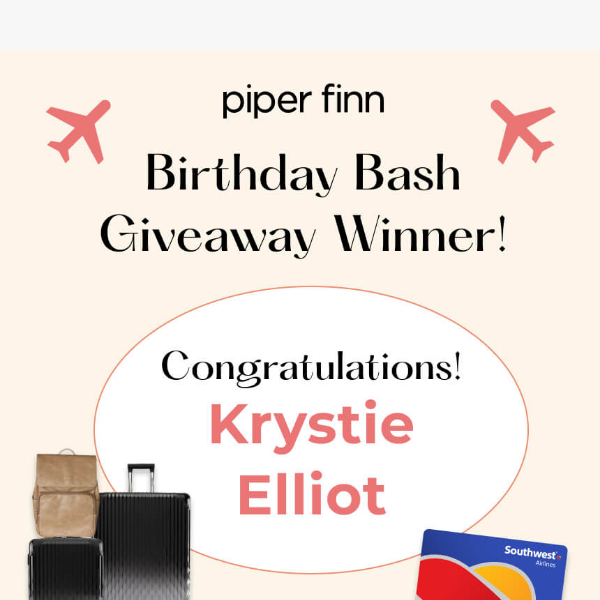 Who won our b-day giveaway?