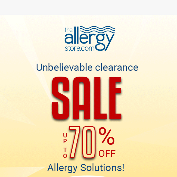 💌 Stock Up on Allergy Solutions - 70% OFF Now 💌