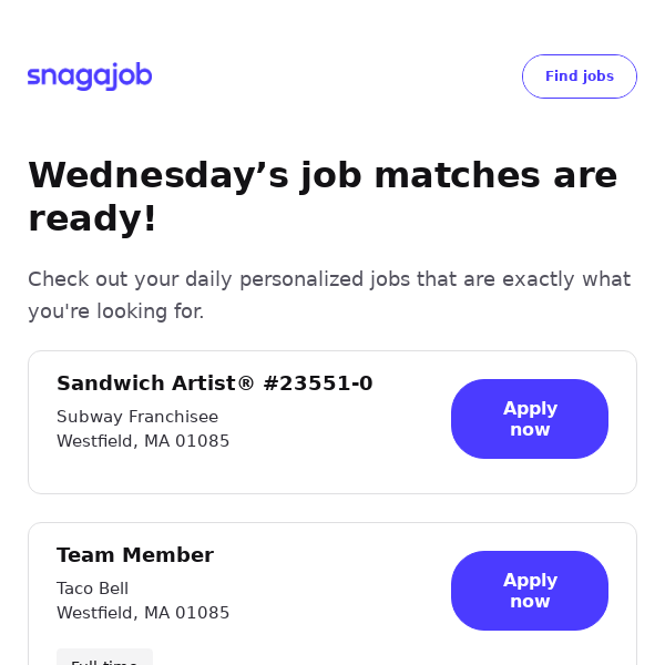 Personalized job matches for March 6, 2024