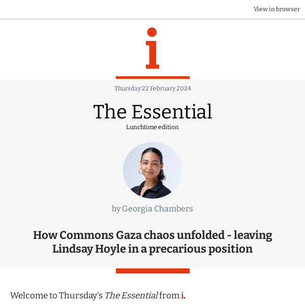 The Essential: How Commons Gaza chaos unfolded - leaving Lindsay Hoyle in a precarious position 