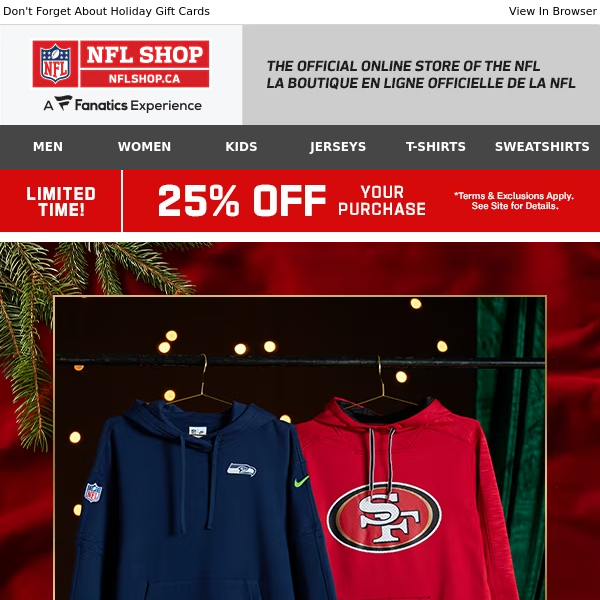 Get Into Gifting Mode: Score 25% Off Gear