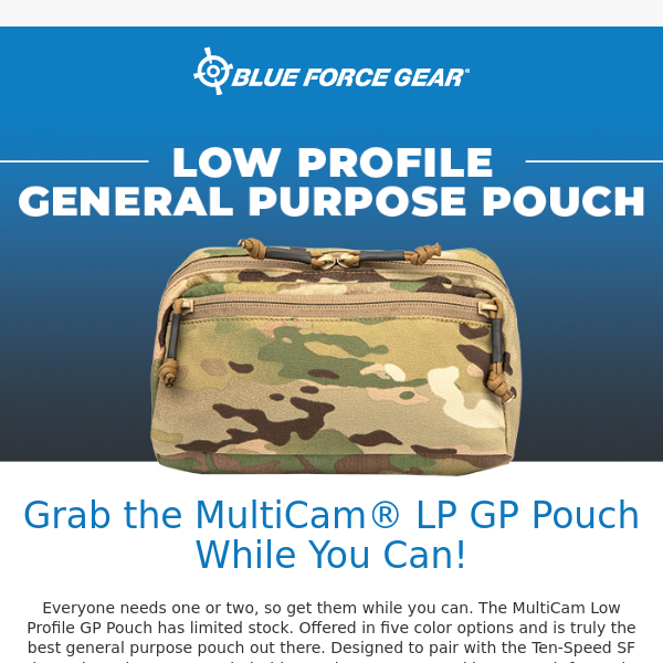Grab the MultiCam® Low Profile GP Pouch While You Can!