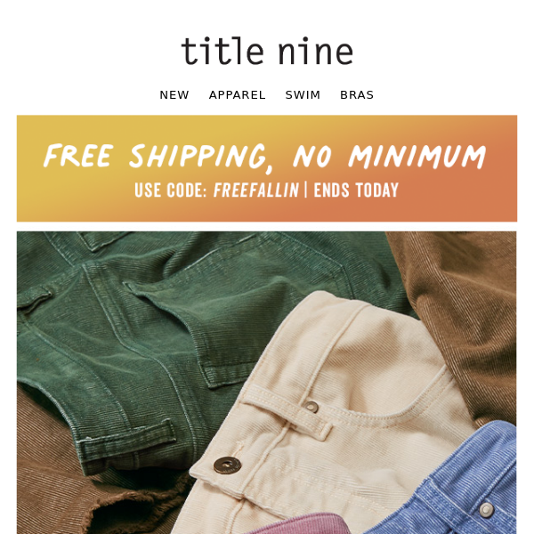 Ends TONIGHT! Free shipping sitewide