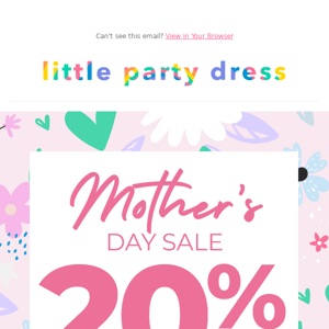 🌸 Mother's Day SALE: 20% off EVERYTHING* 🥳