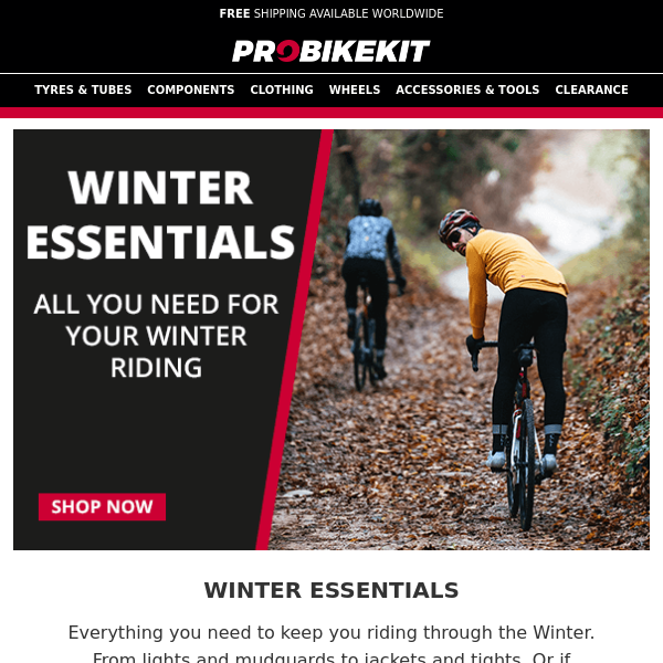 All you need for Winter riding