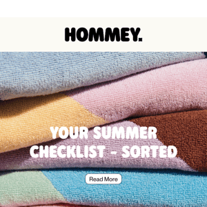 Sun’s out - Hommey’s IN!