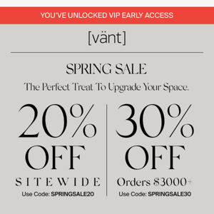 Hey Vant Panels, Our Spring Sale Is On!