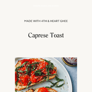 Caprese Toast