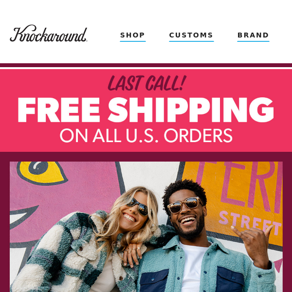 FREE Shipping ENDS MIDNIGHT