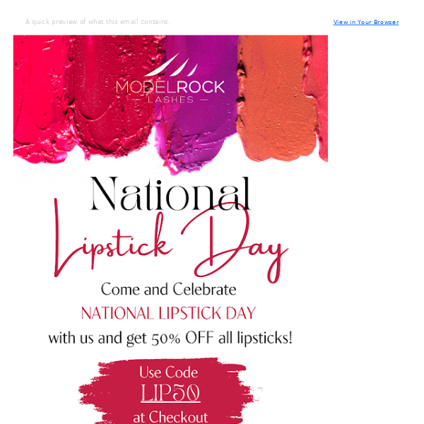 💄50% off Lipsticks - National lipstick day ♥️♥️♥️