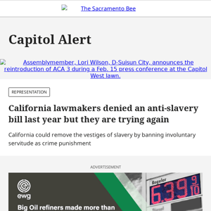 California lawmakers reintroduce an anti-slavery amendment